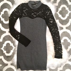 Lace detail long sleeve top